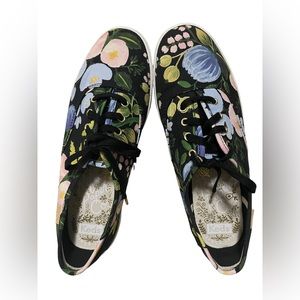 Rifle Paper‎ Co. x Keds - Black Botanical Champion Sneaker